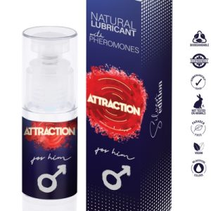 Lubrifiant naturel aux phéromones pour homme - Attraction