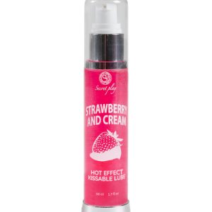 Lubrifiant chauffant goût fraise chantilly - Secret Play