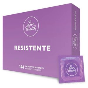144 Préservatifs résistants Love Match