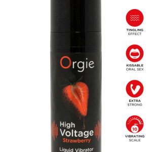 Gel d'excitation High Voltage Liquid Vibrator Fraise - Orgie